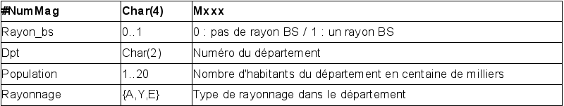 Description de la dimension Magasin (DataWarehouse)