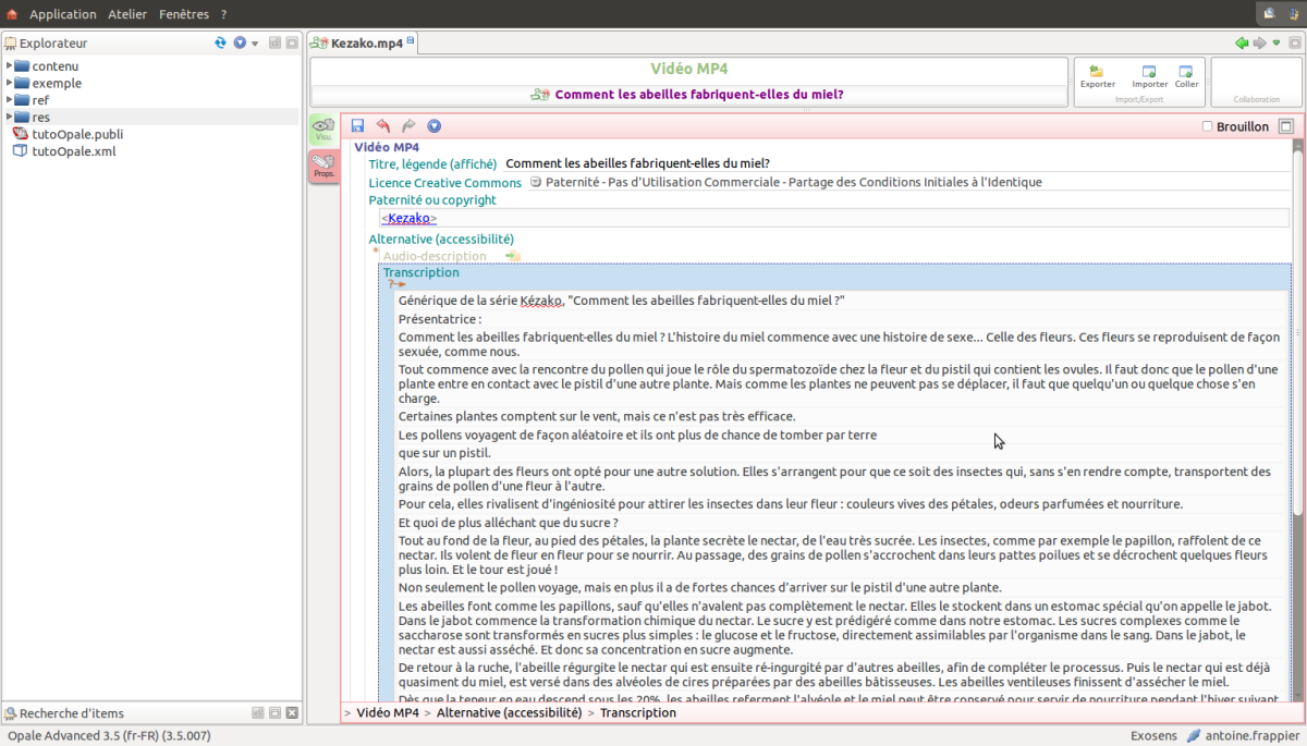 Creative Commons BY-SA, Projet CAPA - A.Frappier (Unisciel) et L.Gaillard (ICS-UTC)