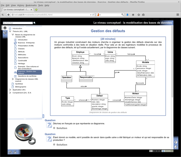 Publication HTML générée à partir du format XML produit avec l'éditeur WYSIWYM (Scenari)