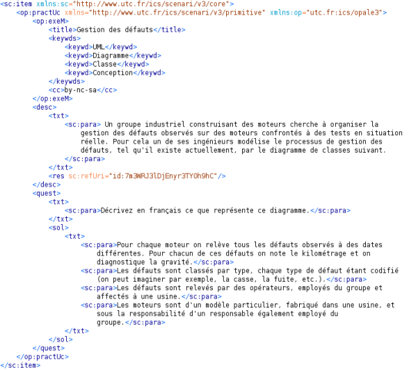 Fichier XML produit par l'éditeur WYSIWYM