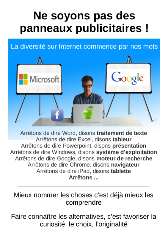 Élément de la campagne Picasoft lors de la Fête de la Science 2017
