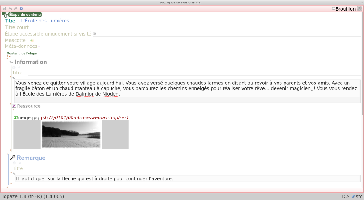 Contenu (dispositif d'écriture)