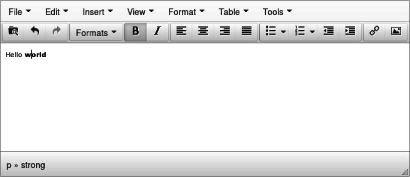 Éditeur WYSIWYG HTML [http://www.tinymce.com]